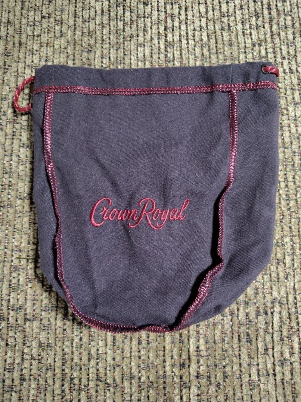Crown Royal Blackberry Bag 9" Medium (750ml Size) Drawstring Handle Bag Pouch